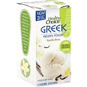 1 Container Greek Frozen Yogurt, Vanilla Bean