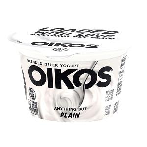 1 Container Yogurt, Oikos, Plain (5.3Oz)