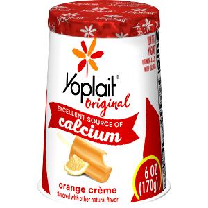 1 Container Yogurt, Original, Orange Creme