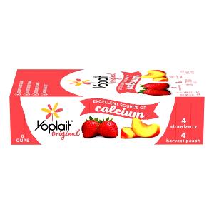 1 Container Yogurt, Original, Strawberry Banana & Harvest Peach