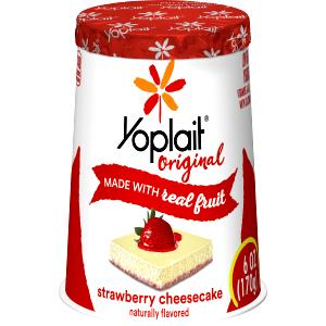 1 Container Yogurt, Original, Strawberry Cheesecake