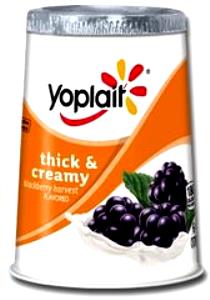 1 Container Yogurt, Thick & Creamy, Blackberry Harvest