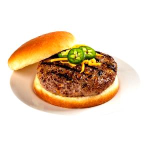 1 cooked patty (86 g) Jalapeño Cheddar Bratwurst Patty