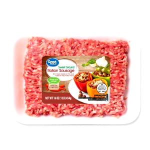 1 cooked portion (55 g) Mild Italian Ground Sausage