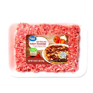 1 cooked portion (67 g) Ground Italian Sausage