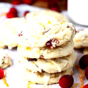 1 cookie Cranberry Orange Soft Top Cookie