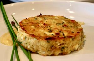 1 crab cake Champagne Crab Cakes