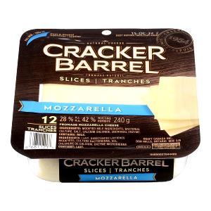 1 Cracker-size Slice Mozzarella Cheese