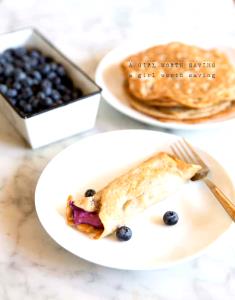 1 crepe (80 g) Blueberry Crepes