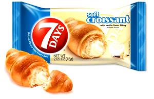 1 croissant (75 g) Soft Croissant with Vanilla Filling