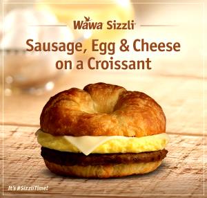 1 croissant Sizzli Croissant Sausage Egg & Cheese