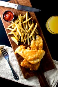 1 Cubic Inch Boneless Fried Battered Haddock