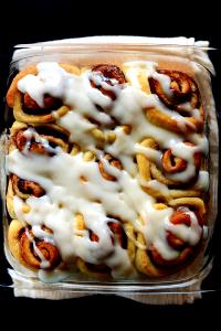 1 Cubic Inch Frosted Sweet Cinnamon Bun