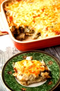 1 Cubic Inch Lasagna with Chicken or Turkey and Spinach