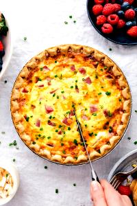 1 Cubic Inch Meatless Cheese Quiche