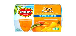 1 cup (106 g) Diced Peaches No Sugar Added