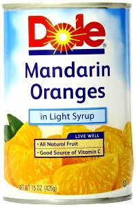 1 cup (113 g) Fruit Selections Mandarin Oranges in Light Syrup