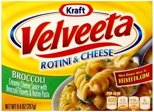 1 cup (126 g) Velveeta Rotini & Cheese Broccoli