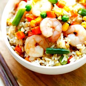 1 cup (129 g) Shrimp Fried Rice