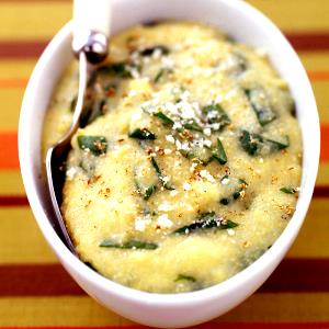 1 cup (151 g) Creamy Polenta with Spinach & Carrots