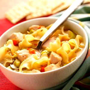 1 cup (240 g) Heart Healthy Roasted Chicken Noodle Soup