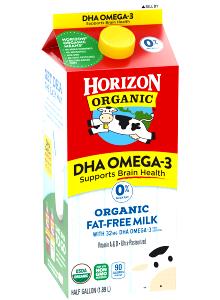 1 cup (240 ml) Fat Free Milk with DHA Omega-3