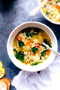 1 cup (240 ml) Lemon Chicken Orzo Soup