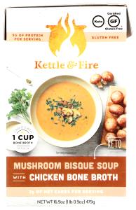 1 cup (240 ml) Mushroom Bisque Soup with Chicken Bone Broth