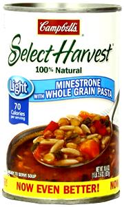 1 cup (240 ml) Select Harvest Light Minestrone with Whole Grain Pasta