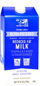 1 cup (240 ml) Ultra-Filtered Reduced Fat Milk