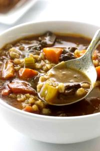 1 cup (245 g) Chunky Beef with Whole Grain Barley Soup