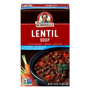 1 cup (245 g) Lentil Lower Sodium Soup