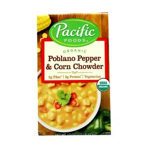 1 cup (245 g) Organic Corn Chowder with Roasted Poblanos