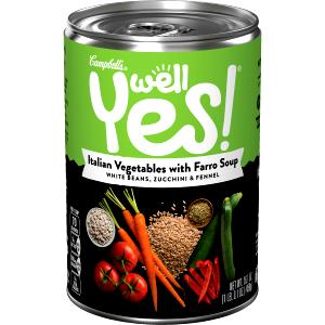 1 cup (245 g) Well Yes! Italian Vegetables with Farro Soup