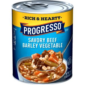 1 cup (246 g) Light Savory Beef Barley Vegetable Soup