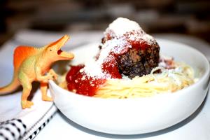 1 cup (247 g) Mini Dinosaurs with Meatballs