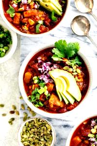 1 cup (258 g) Vegetarian Chili