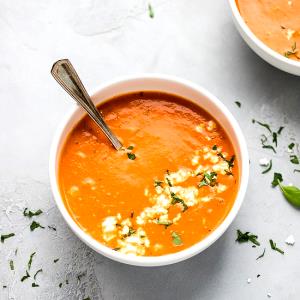 1 cup (260 g) Tomato Feta Soup