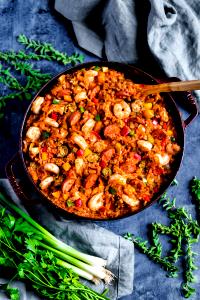 1 cup (45.5 g) New Orleans Style Jambalaya with Cheese