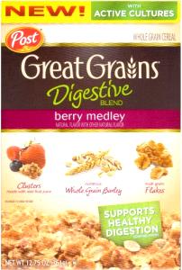 1 cup (55 g) Great Grains Digestive Blend Berry Medley