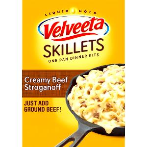 1 cup (70 g) Velveeta Cheesy Skillets - Beef Stroganoff