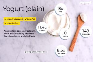 1 Cup (8 Fl Oz) Lowfat Plain Yogurt