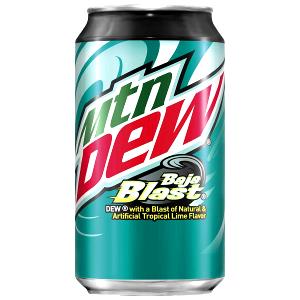 1 cup (8 oz) Mountain Dew Baja Blast Freeze (16 oz)