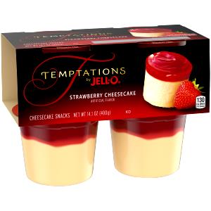 1 cup (99 g) Temptations - Strawberry Cheesecake