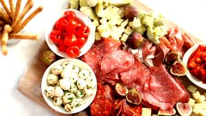 1 Cup Antipasto with Ham, Fish, Cheese and Vegetables