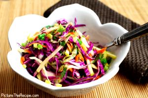 1 Cup Apple and Cabbage Salad with Dressing