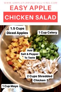 1 cup Apple, Chicken & Walnut Harvest Salad