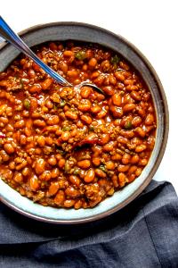 1 Cup Baked Bean W/Beef, Canned