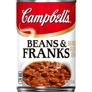 1 Cup Baked Beans with Franks (Canned)