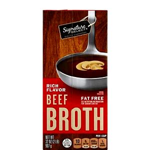 1 Cup Beef Flavored Broth, Nonfat